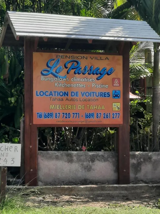 Pension Le Passage Vaitoare  0*, Vaitoare (Tahaa)